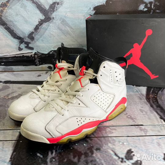 Кроссовки Nike Air Jordan 6 White Infrared