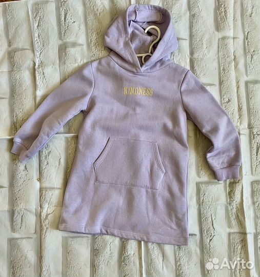 Платье -толстовка для девочки новое 116-122 koton