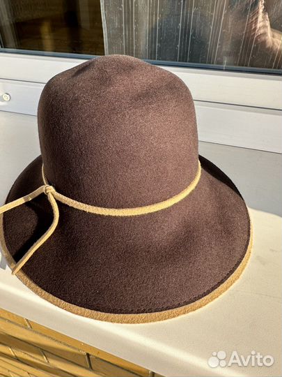 Шляпа фетровая женская Mascotte 100 шерсть, 56-58