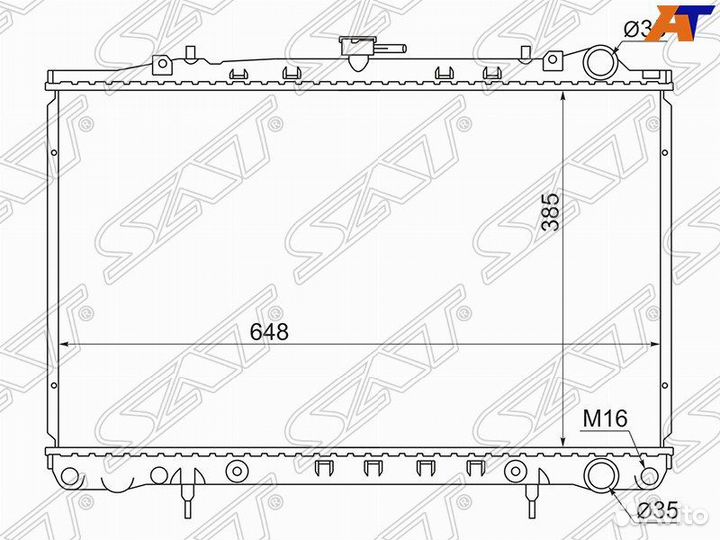Радиатор Laurel,Skyline,Cefiro 89-94 NS0004-31