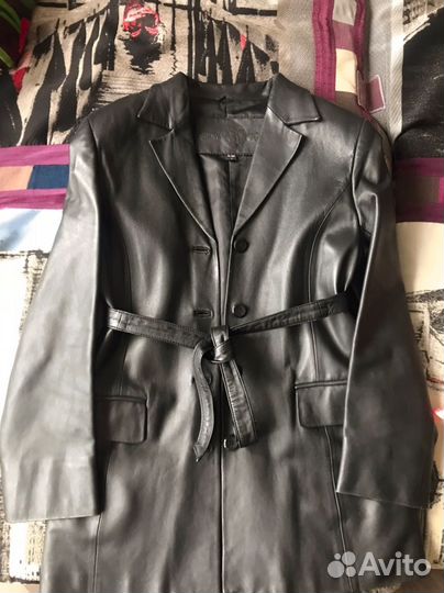 Кожаная куртка-пиджак