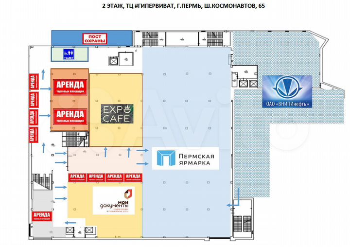 Торговая площадь, от 15 м²