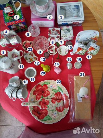 Наборы для заваривания чая, чашки в упак и подарки