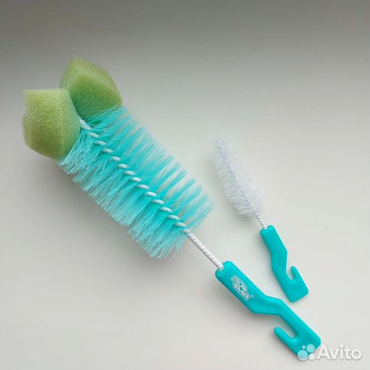 Новые ершики для мытья детских бутылочек, 2 шт