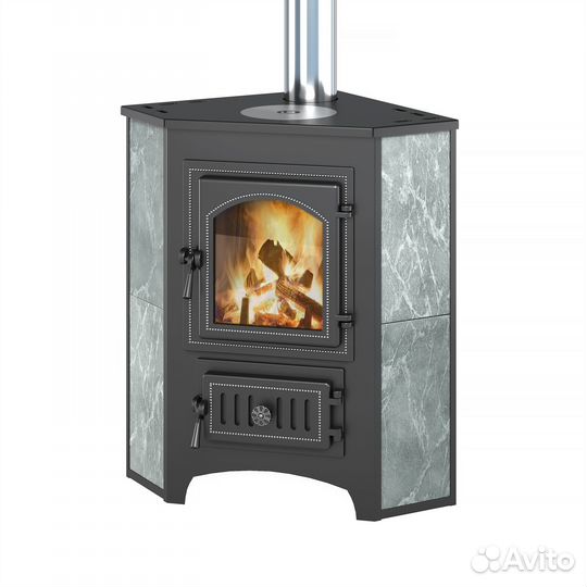 Печь-Камин для дома везувий пк-01 (220) талькохл
