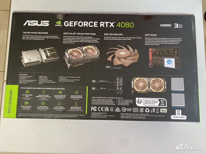 Новая Видеокарта asus geforce RTX4080