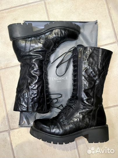 Полусапожки зимние Tendance натуральная кожа