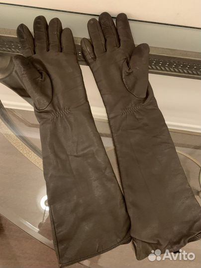 Кожаные перчатки Labbra р. 8 удлинённые