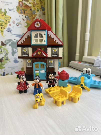 Конструктор Lego duplo зимний домик Микки