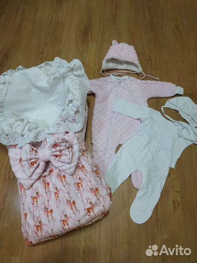 Конверт на выписку зимний для девочки