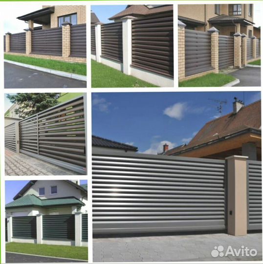 Забор Жалюзи / Ранчо Металлический