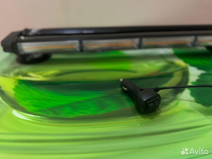 Мигалка желтая 4 сторонняя LED 12-24v 65 см