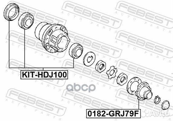 Фланец ступицы toyota land cruiser 100 98-07 пе