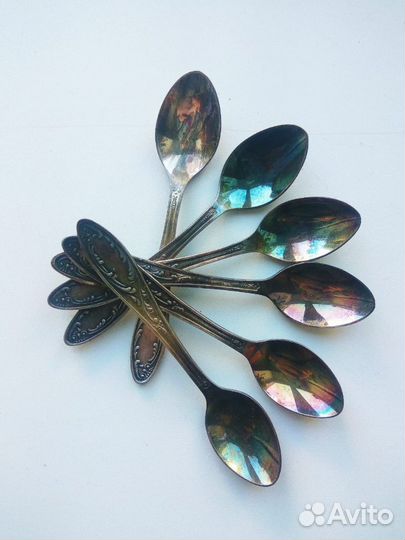 Мельхиоровые кофейные ложки СССР