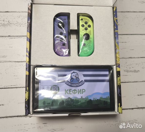 Новая Nintendo Switch oled Splatoon 3 (чип+256)