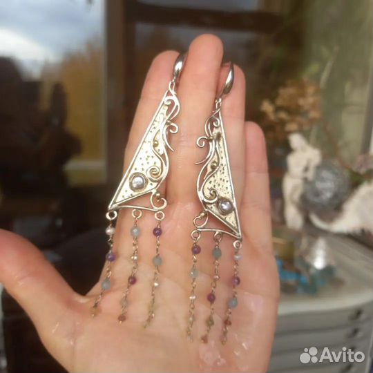 Серьги с жемчугом