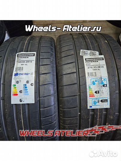Bridgestone Potenza Sport 245/40 R19 и 275/35 R19