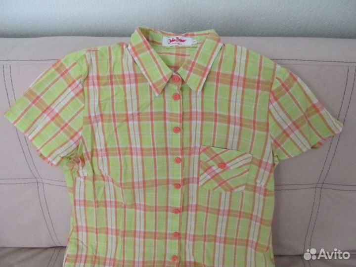 Рубашка 46 разм, салатовая (USA)