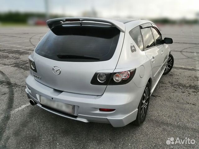 Юбка бампера (задняя) Mazda 3 bk хэтчбек