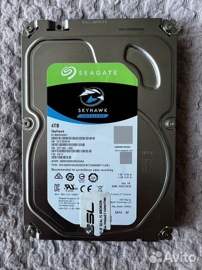Жесткий диск 4 тб seagate skyhawk