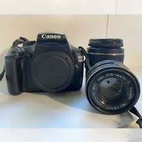 Фотоаппарат Canon eos 1100d + объектив Гелиос 44-5