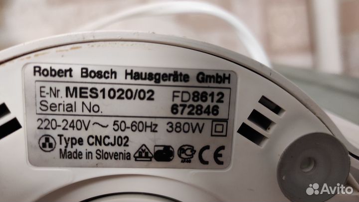 Соковыжималка bosch MFW-67600 MES 1020