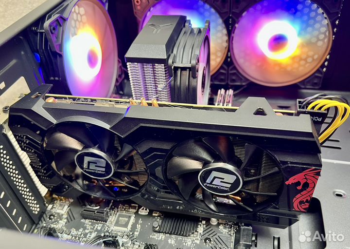 Игровой i3 10105 / RX580 8Gb / DDR 16 / M.2 512