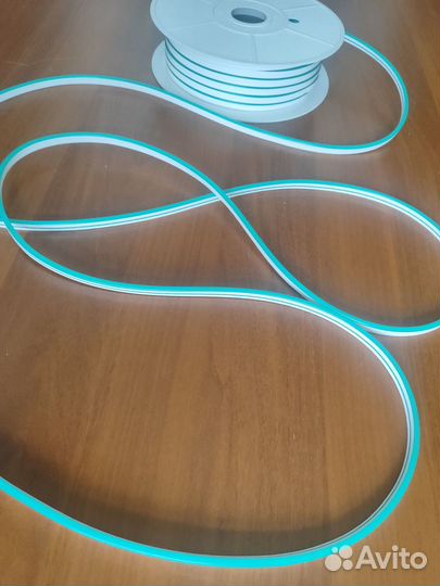 Гибкий неон (бирюзовый), 12 V