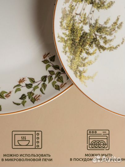 Обеденный сервиз на 4 персоны из фарфора