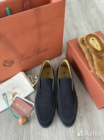 Лоферы мужские Loro Piana черные