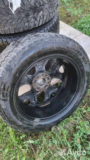 Литые диски r17 5x114 3 с резиной зимней 215/60