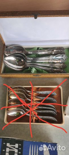 Набор столовых приборов мельхиор СССР новый