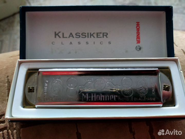 Губная гармонь hohner 105/40 auto Valve harp C