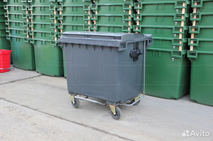 Мусорный Пластиковый Евроконтейнер 1100л C2653