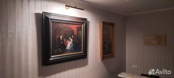 Антикварная картина XIX в
