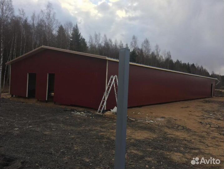 Быстровозводимые ангары из сендвич панелей