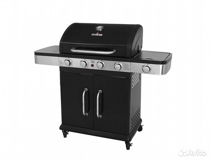 Газовый гриль Bellagio Villa 400 Black 4+1 горелки