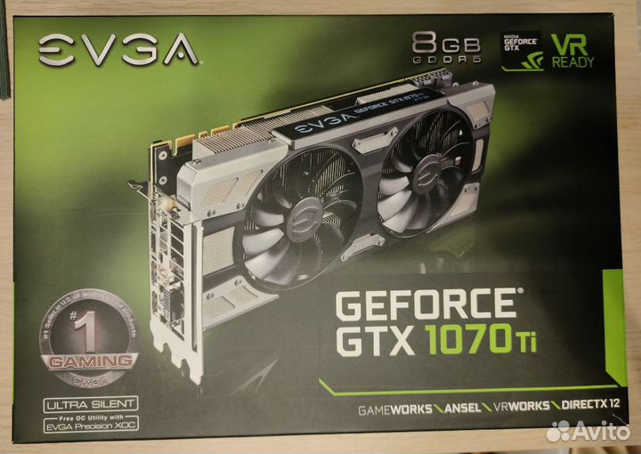 Видеокарта evga Geforce GTX 1070 Ti FTW
