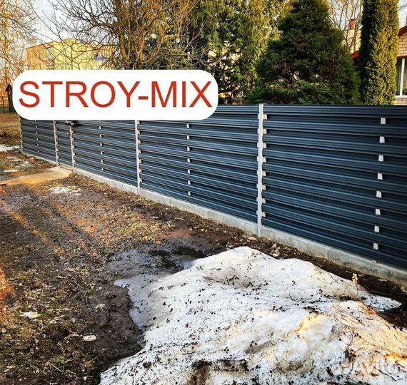 Штакетник металлический