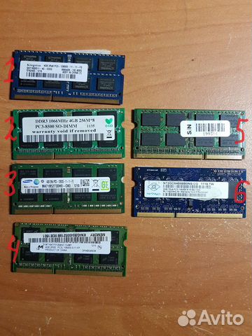 Оперативная память DDR3/DDR3L для ноутбука 2gb/4gb