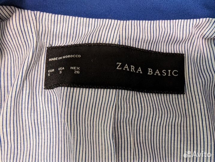 Пиджак синий Zara