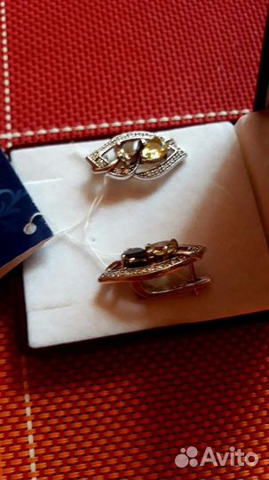 Серебряные серьги valtera