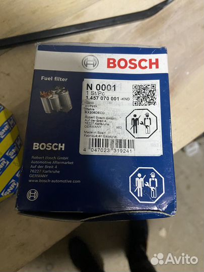 Топливный фильтр bosch 1 457 070 001