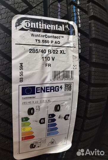 Continental ContiWinterContact TS 850 P 285/40 R22