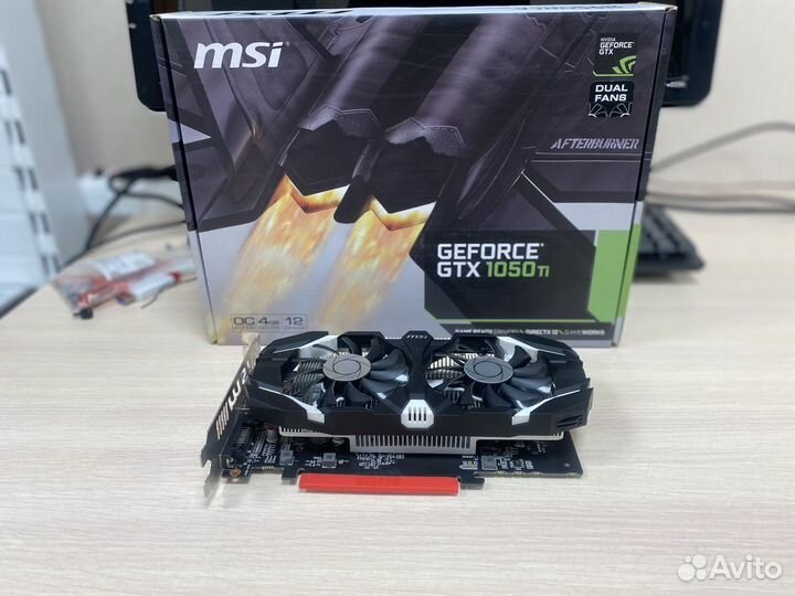 Видеокарта msi GTX 1050 ti 4 GB dual fan