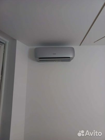 Закладка трассы и монтаж кондиционеров