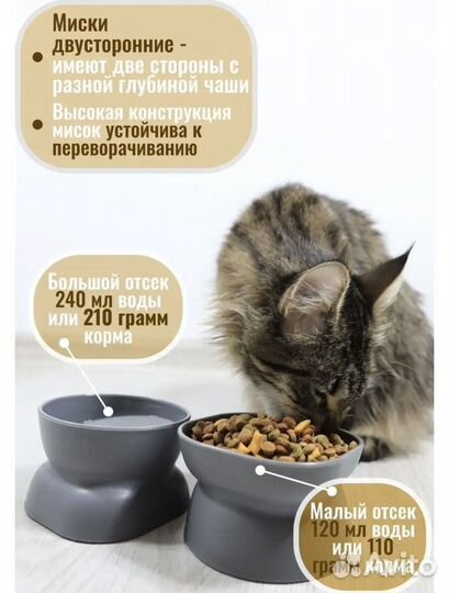 Миски чашки кормушки для кошек 4шт