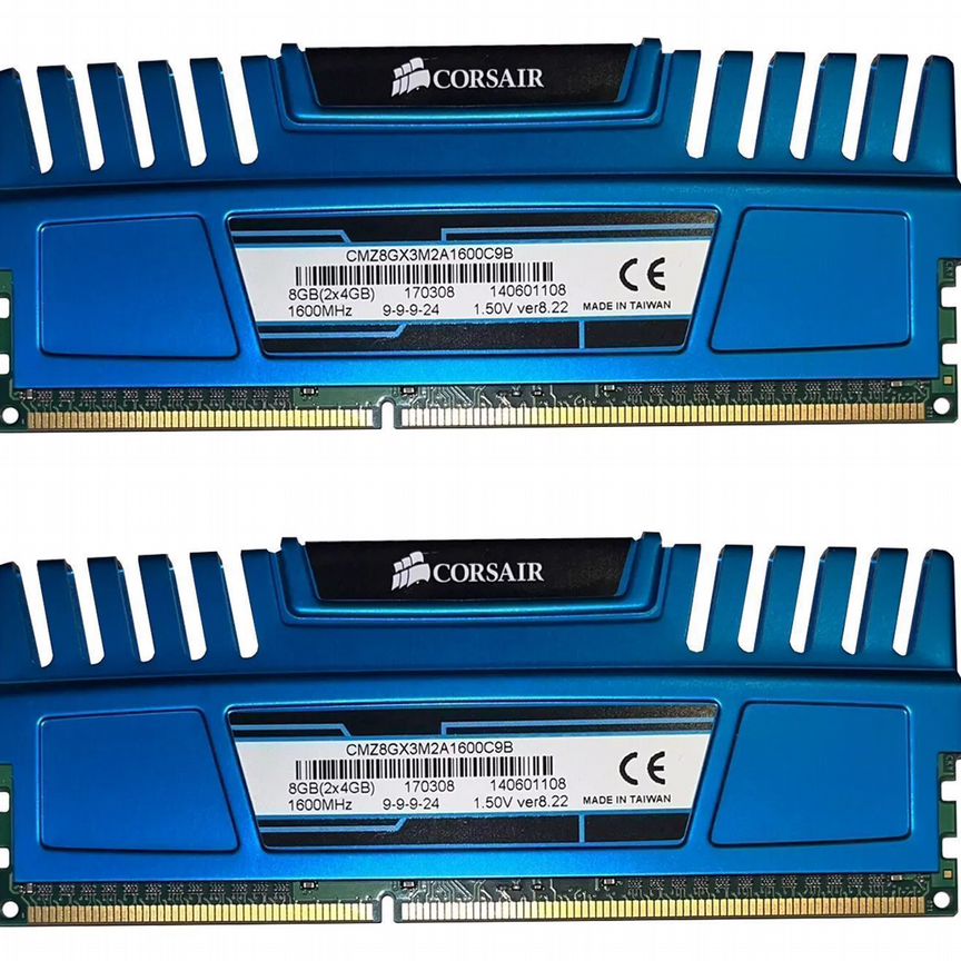 [CMZ8GX3M2A1600C9B] Оперативная Память Corsair 8gb Cmz8gx3m2a1600c9b