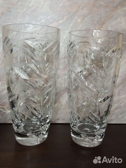 Вазы для цветов хрусталь Германия, СССР
