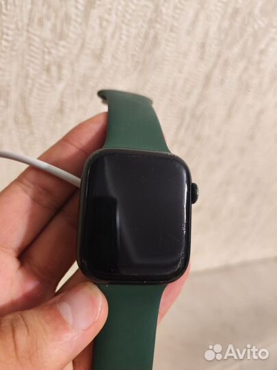 Часы apple watch 7 45 mm green